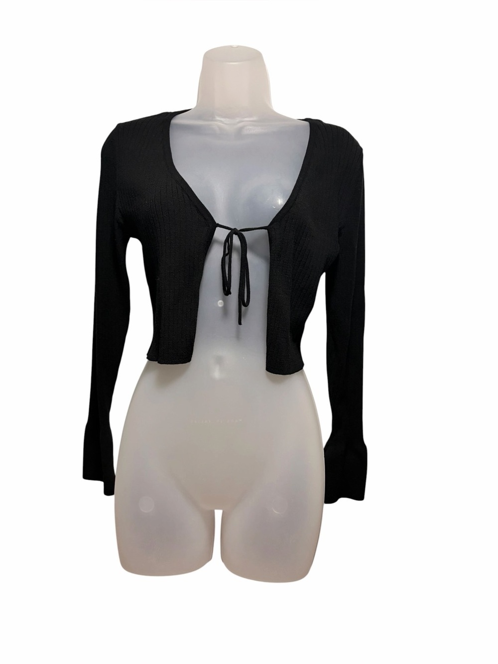 House of Harlow 1960 Black Cropped Sweater Size Medium